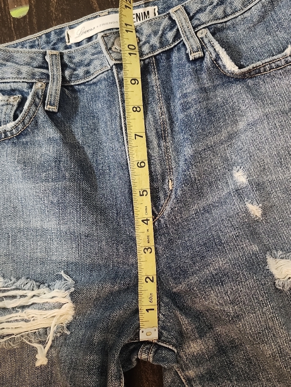 LOVERS + FRIENDS Harper Tapered  DISTRESSED JEANS 28 - Picture 6 of 9